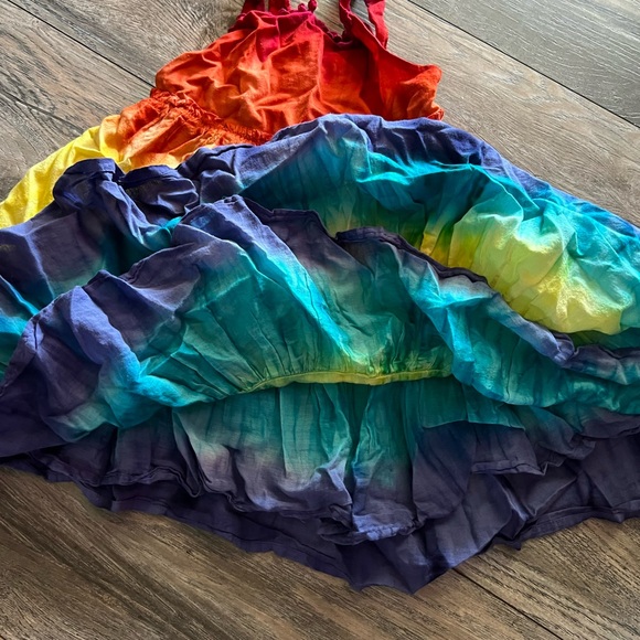 Isaac Mizrahi Rainbow sundress- size 4 - Picture 3 of 4